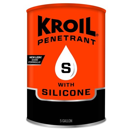 KROIL 5 Gallon Penetrant with Silicone (known as SiliKroil), Multiurpose, Rust Loosening, Penetrant SK051